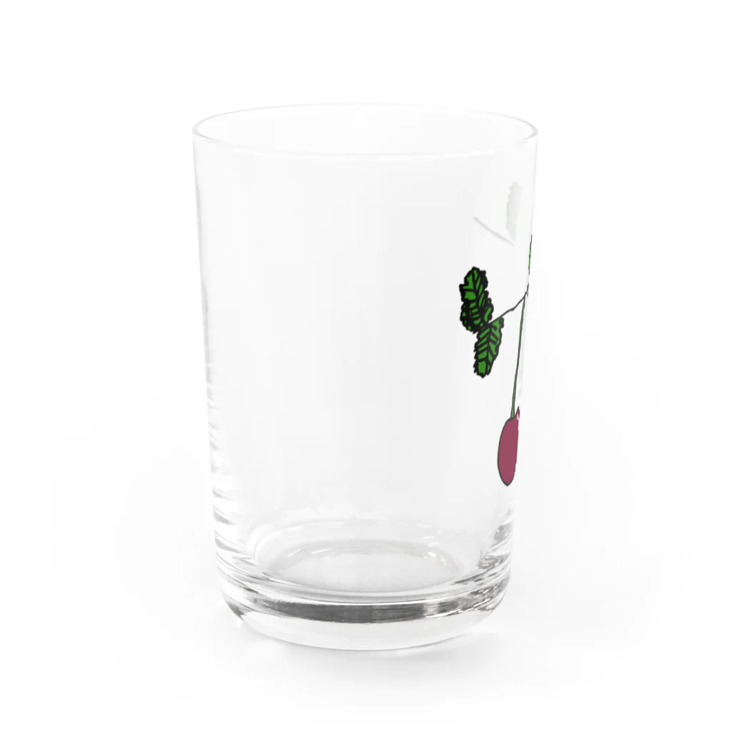 こどもおえかきのサクランボ Water Glass :left