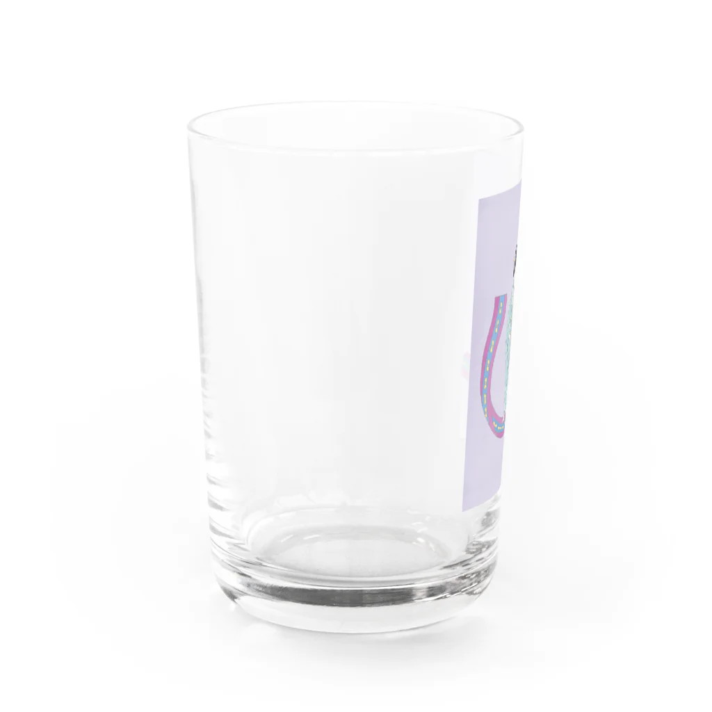 keeeeeep smilingの帯じゃ飛べんでしょ... 「アブーという名の猫」 Water Glass :left