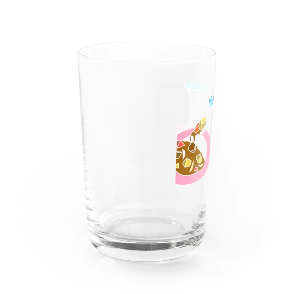 charlolのcurry and rice Water Glass :left