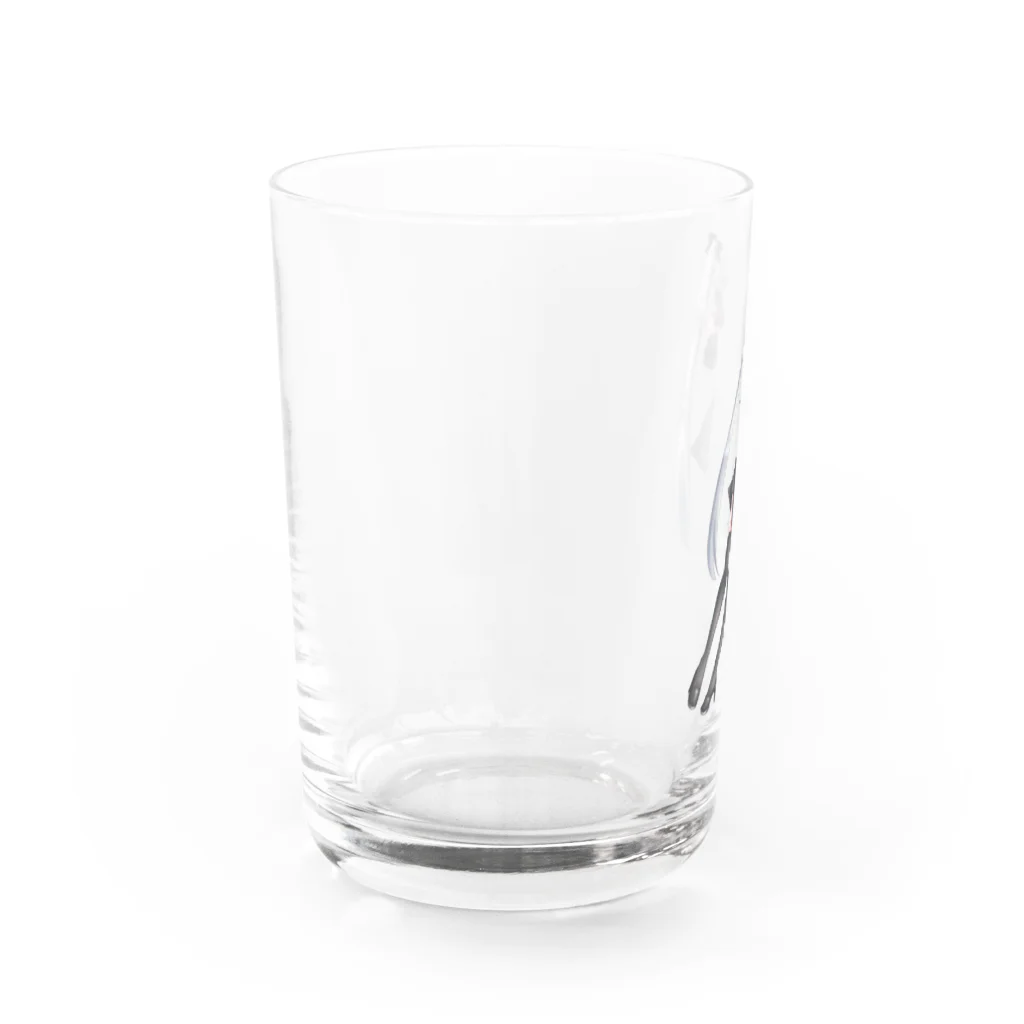 雨水ふみの白髪ちゃん Water Glass :left