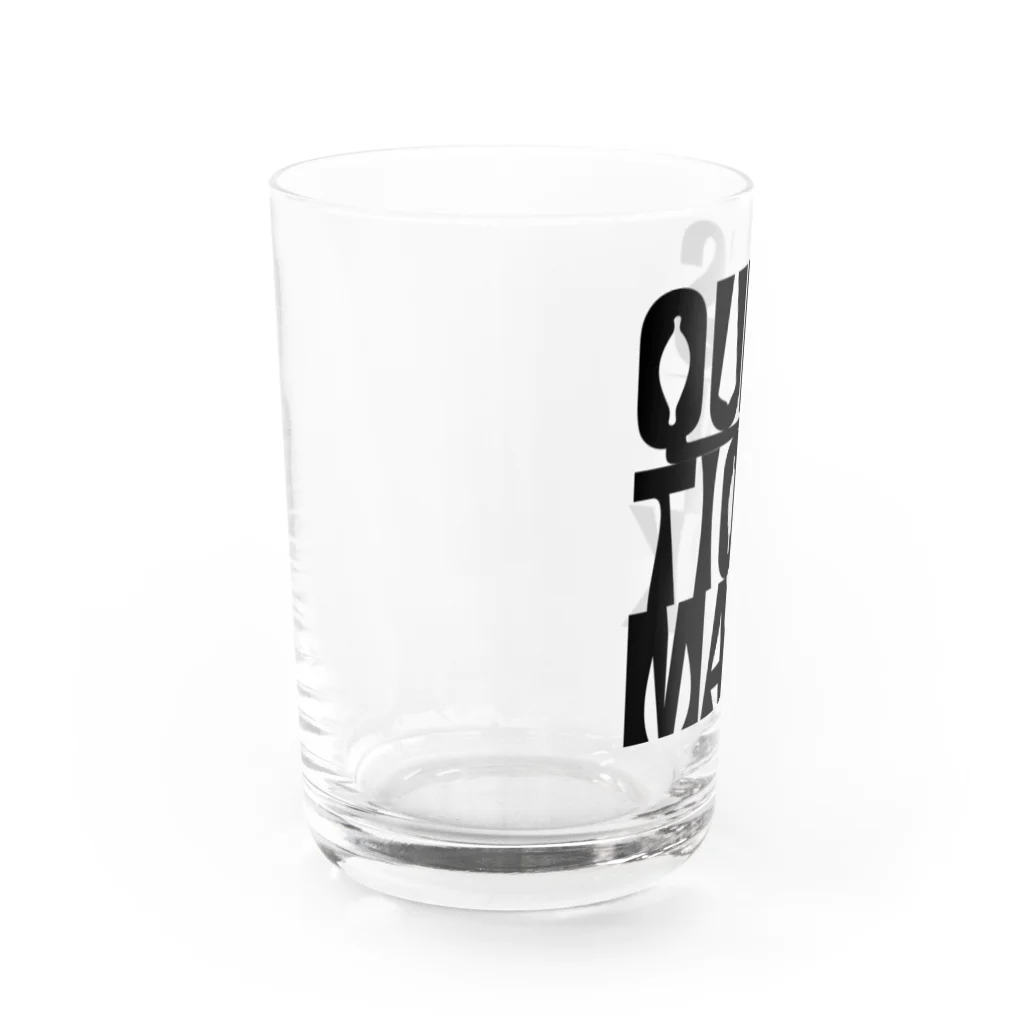 よかとロックのクエスチョンマーク Water Glass :left