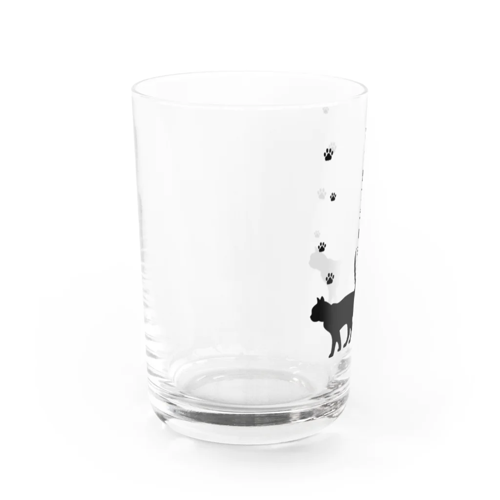 紅天本舗の猫に魅了される＊黒＊グラス Water Glass :left