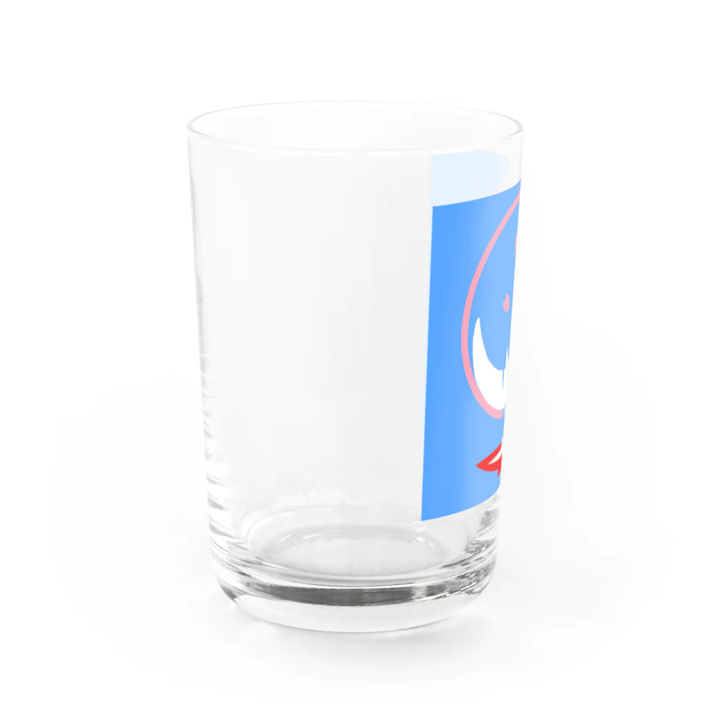 🌒夢OON MOON🌕　☆夢のお店🌒の昼間の月　ホワイトムーン　お月さまのお花見 Water Glass :left