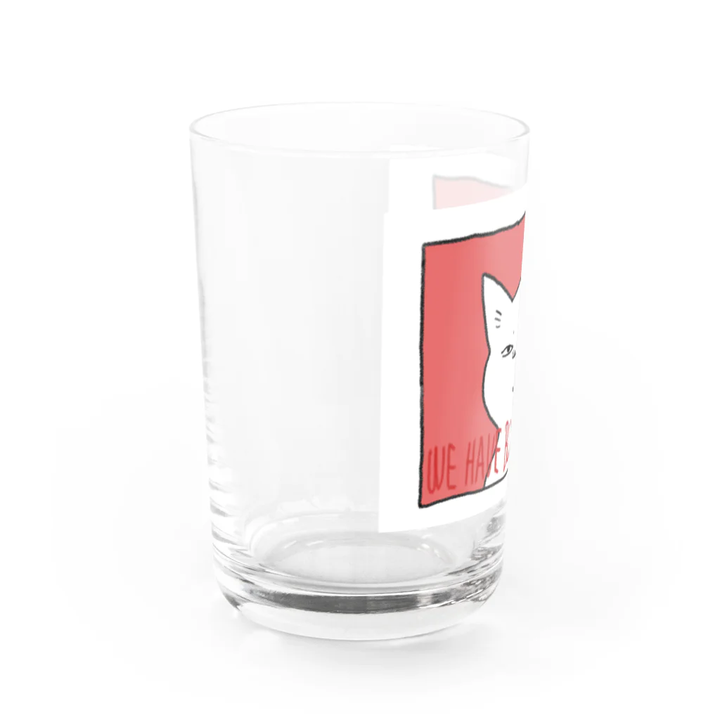 たんこ@酒とサブカル TANKの鼻血ねこ Water Glass :left