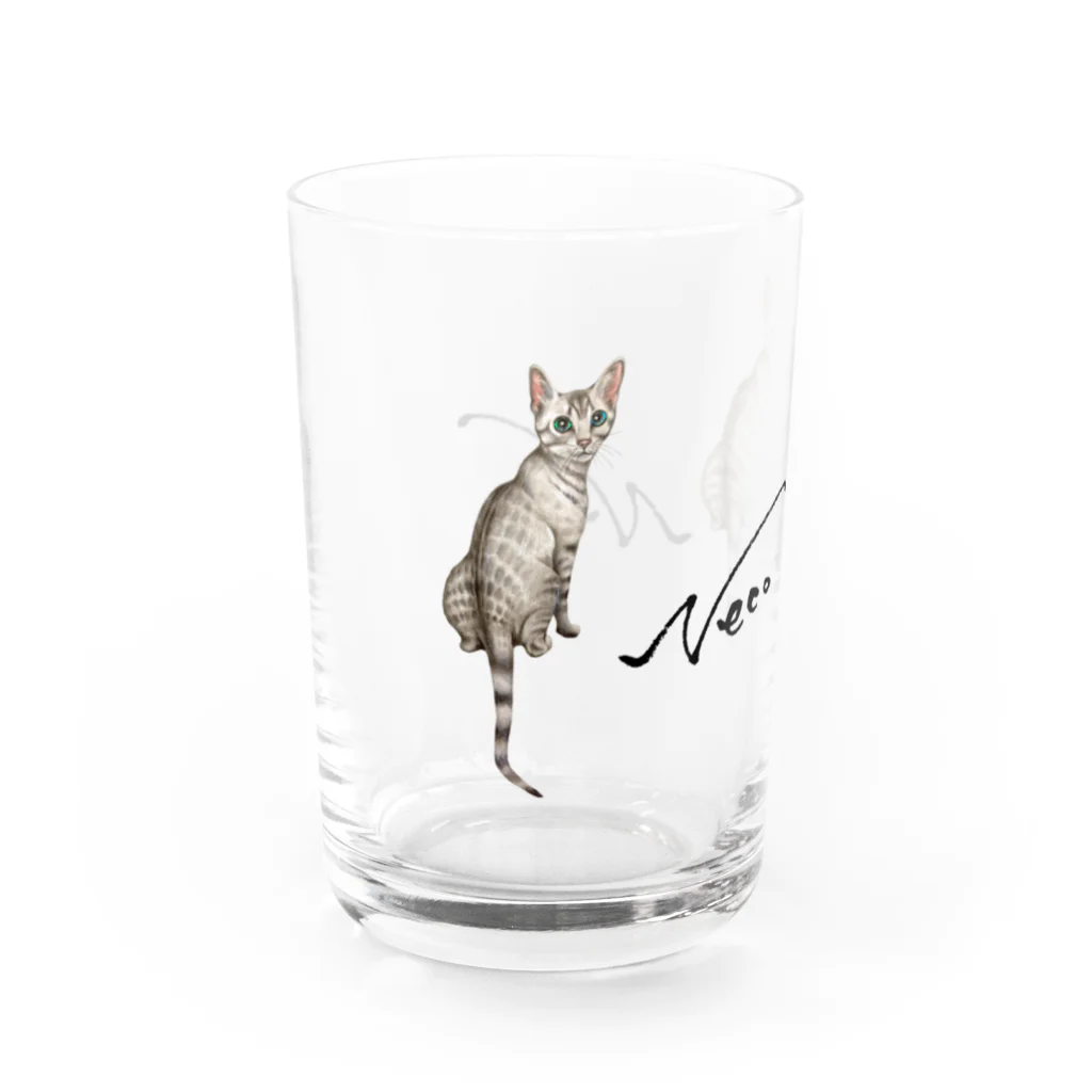 idumi-artの双子NECO Water Glass :left