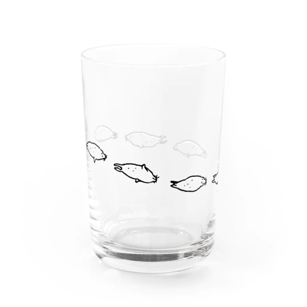 ぴすぴすのすいすいアザラシ Water Glass :left