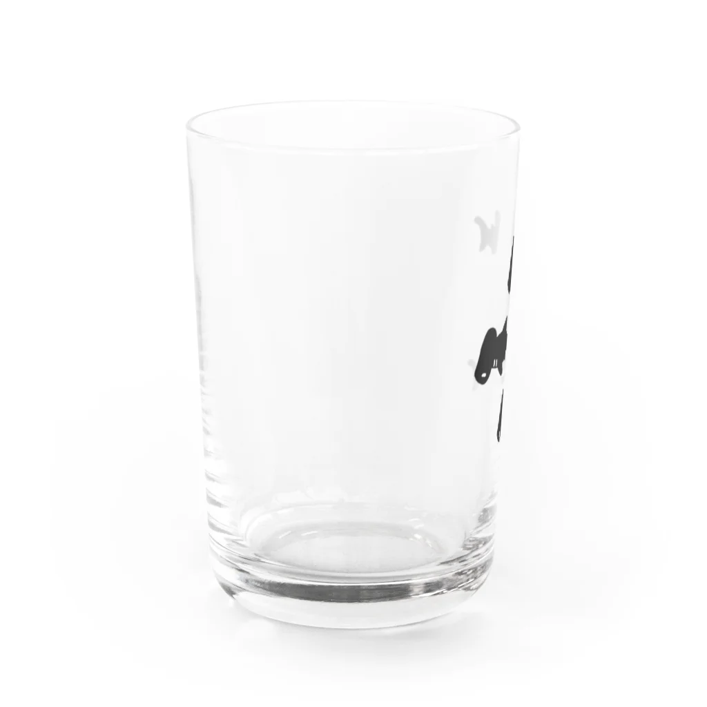 ゆるあにまるのシュモクザメ-シルエット Water Glass :left