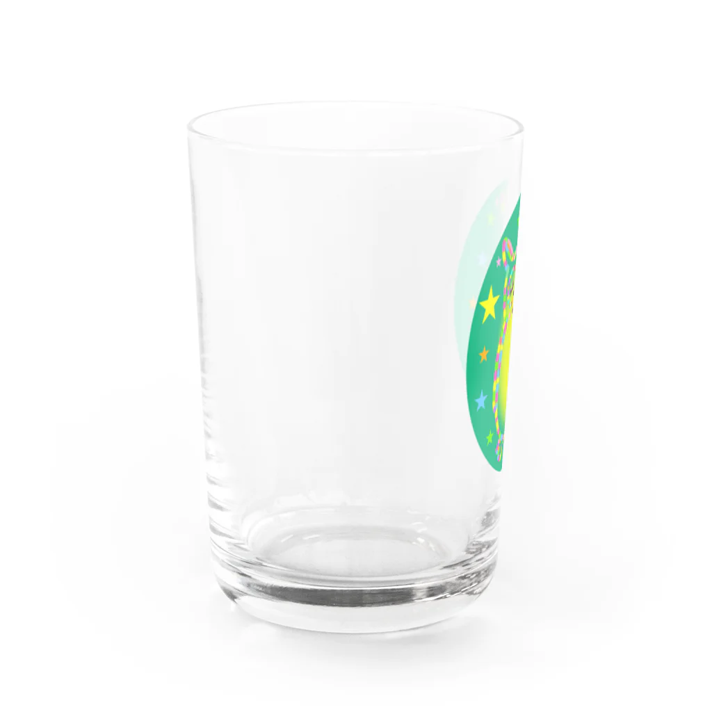 虹色PLUSのねむねむフクロウさん Water Glass :left