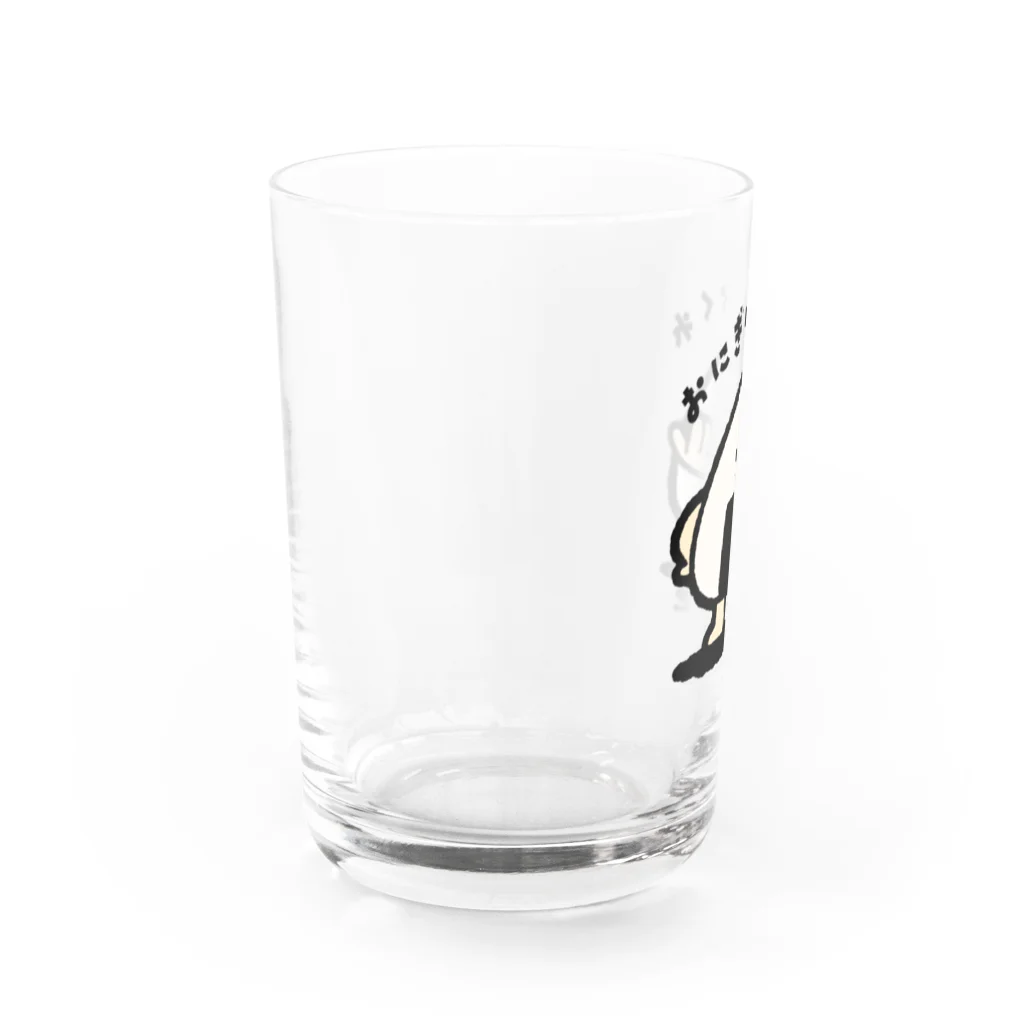 いもむし_イラストレーターのおにぎりおくれ Water Glass :left