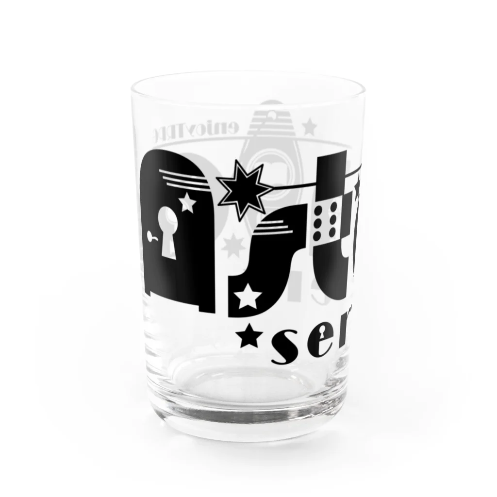 あすたらのAstala鯖ロゴ Water Glass :left