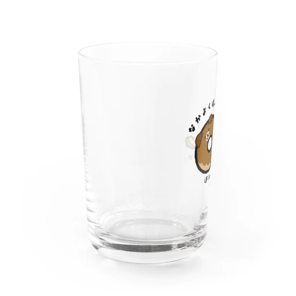 いもむし_イラストレーターのなかよく★はんぶんこ(ドーナツ編) Water Glass :left