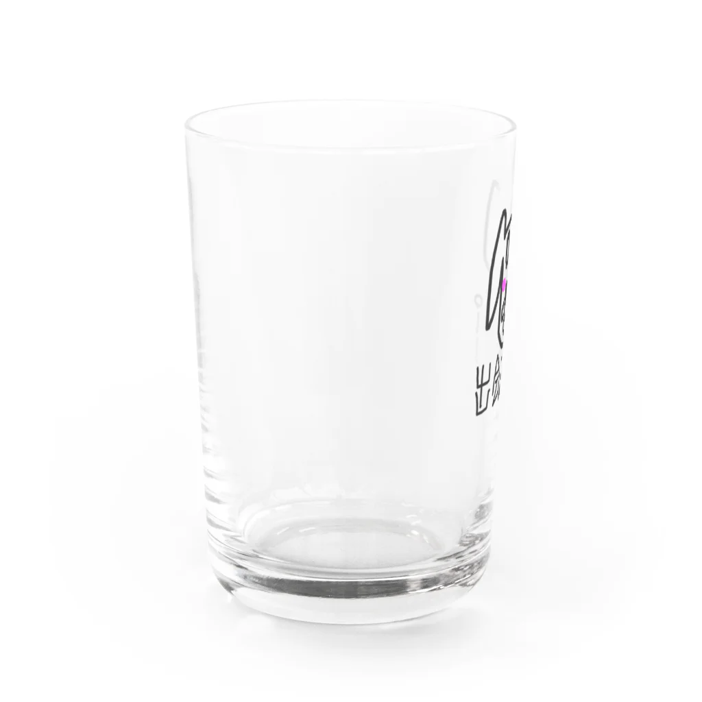 まみたすの愛犬写真・手描きSHOPのいぬ Water Glass :left