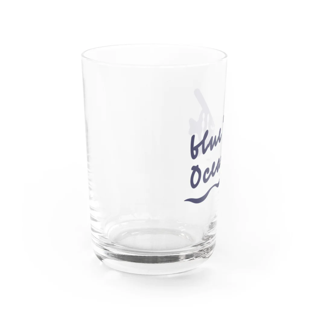 LIFE0 official suzuriの「Dreamin' Her」蒼<blue ocean>グラス Water Glass :left