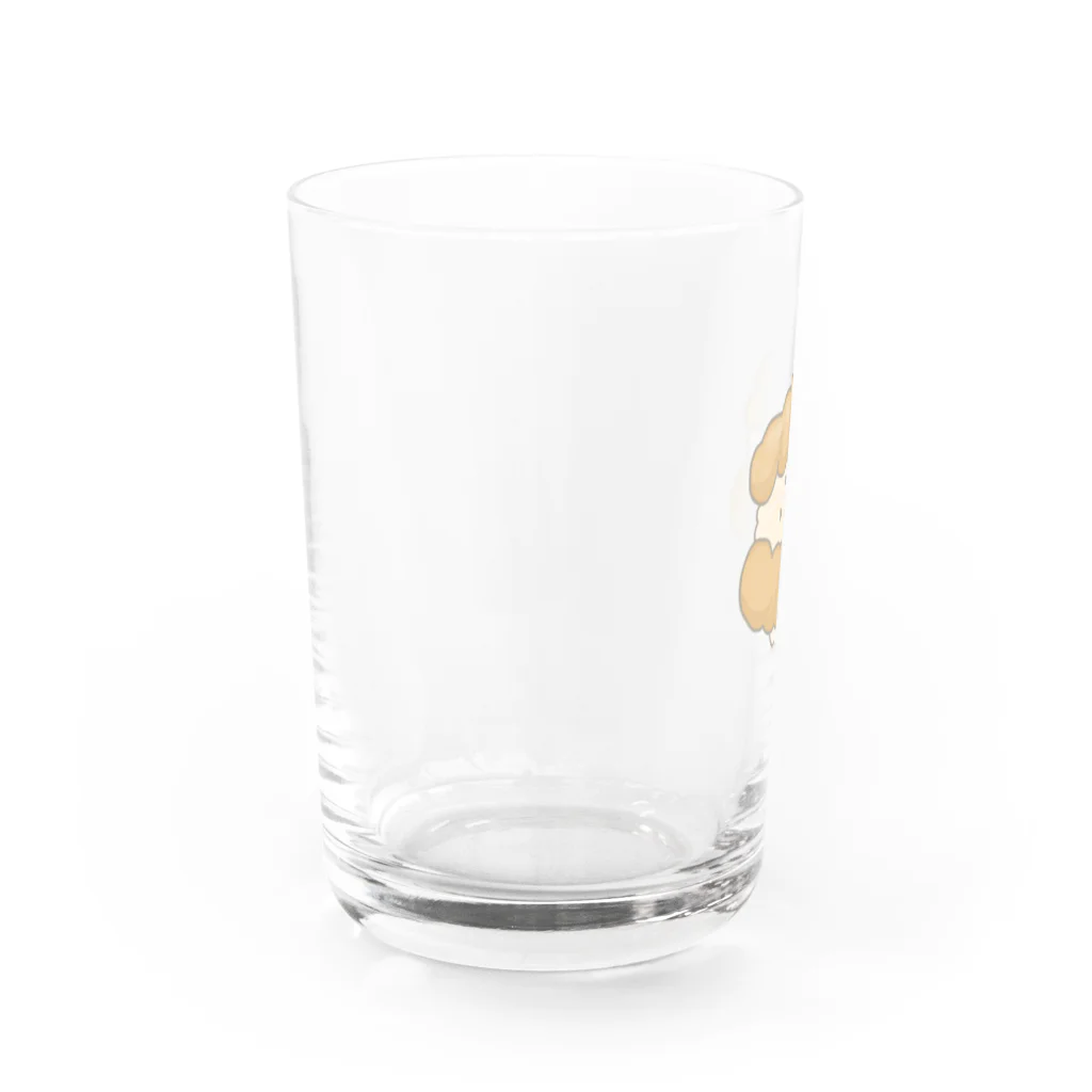 さきまるらんどのシュークリームのくりむちゃん Water Glass :left