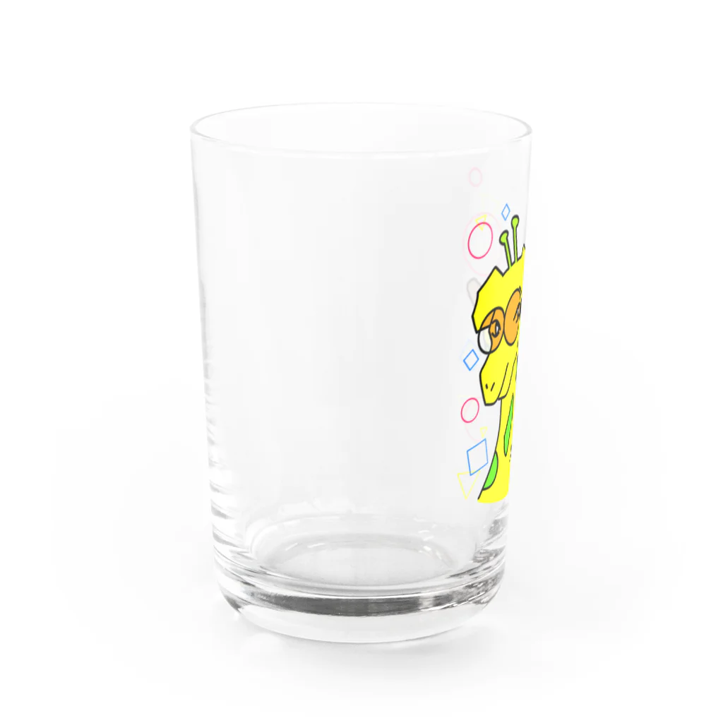 greetenのメガネきりん先生 Water Glass :left