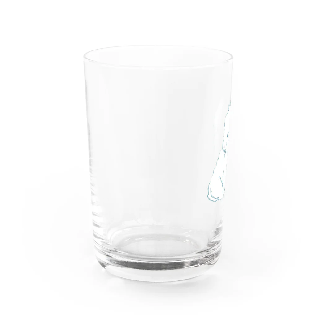 akariのマルチーズもふもふ Water Glass :left