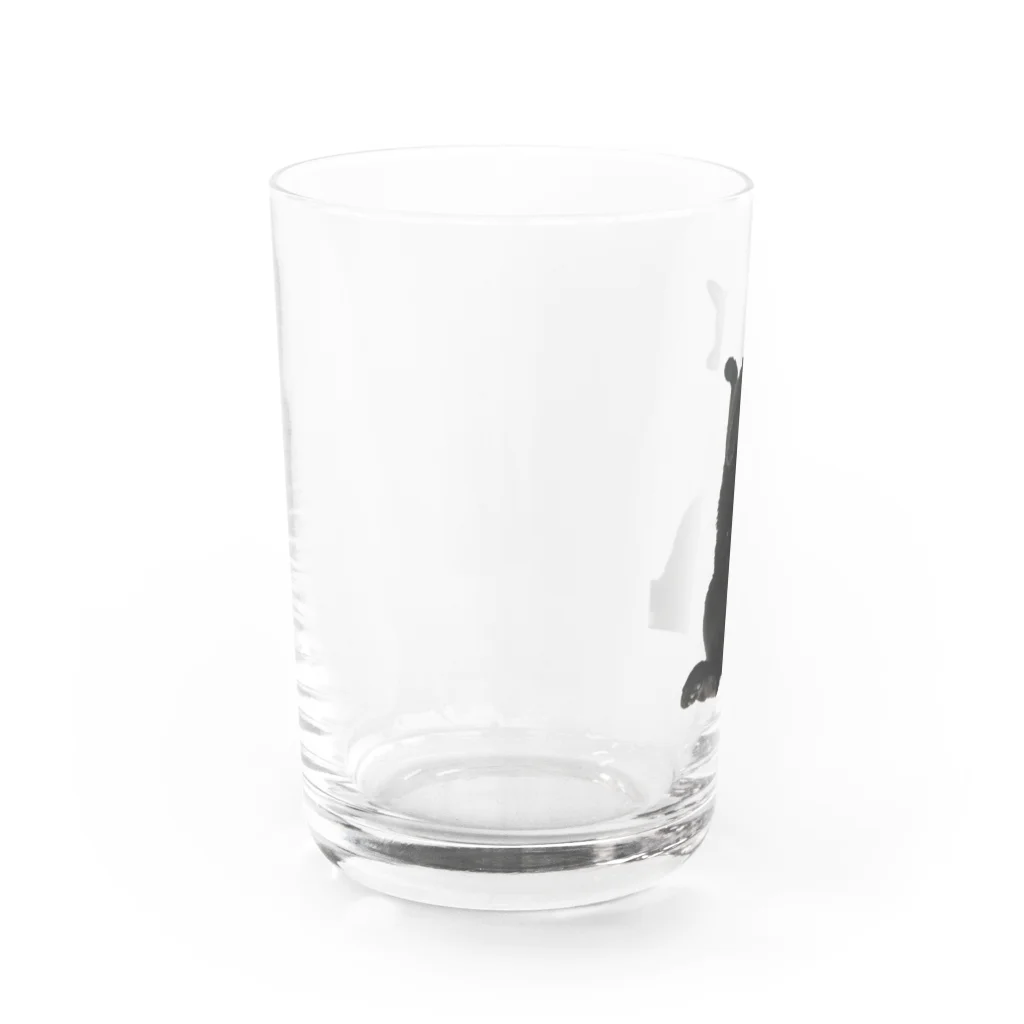 MiYABiの仰向けの猫 Water Glass :left