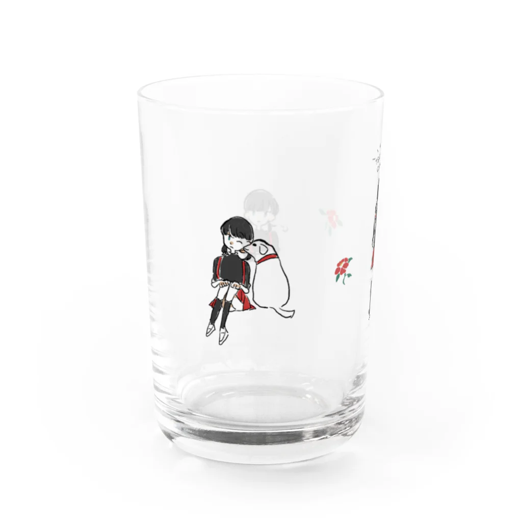 のりつくだにパークのツバキちゃん Water Glass :left