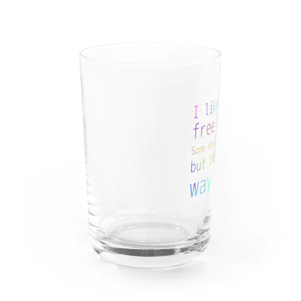 やんぐすけーるのやんぐすけーる・自由 Water Glass :left