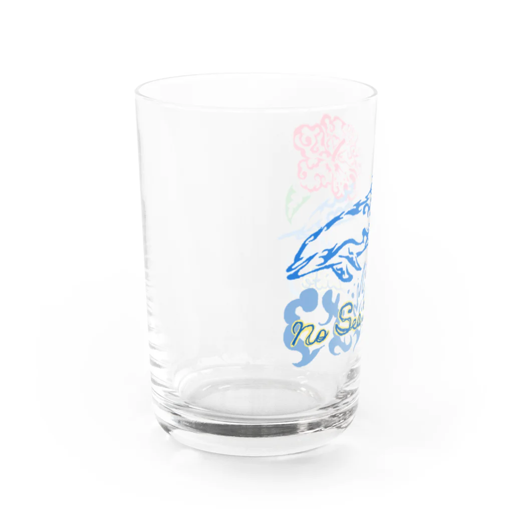 Hiromi🎨のDolphin Summer Vacation Water Glass :left