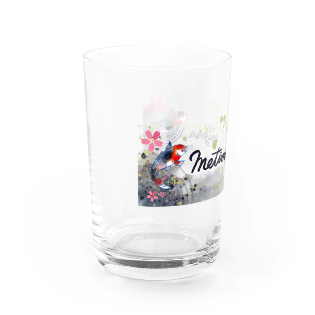 Metime Designs ☆ みぃたいむデザインのみぃたいむ☆ロゴグラス Water Glass :left