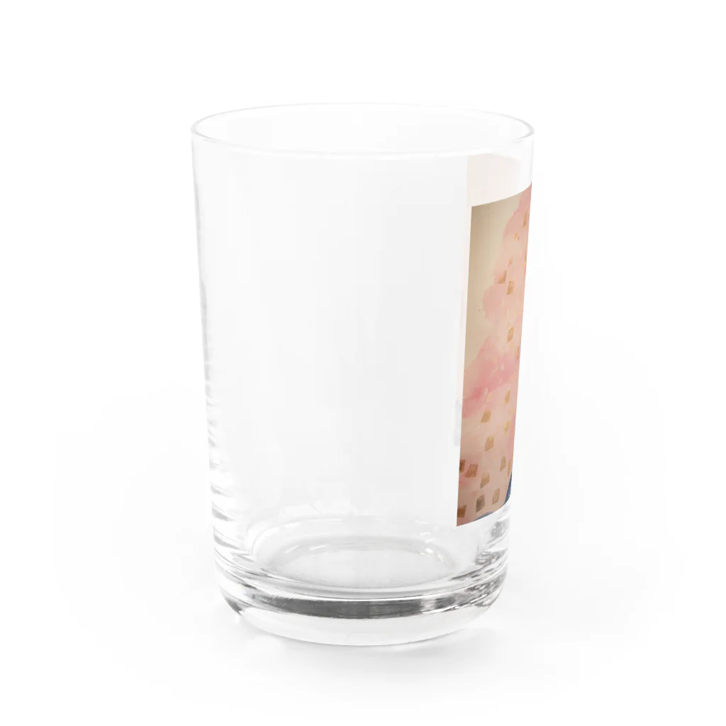 夏休みの夕焼けきらきら Water Glass :left