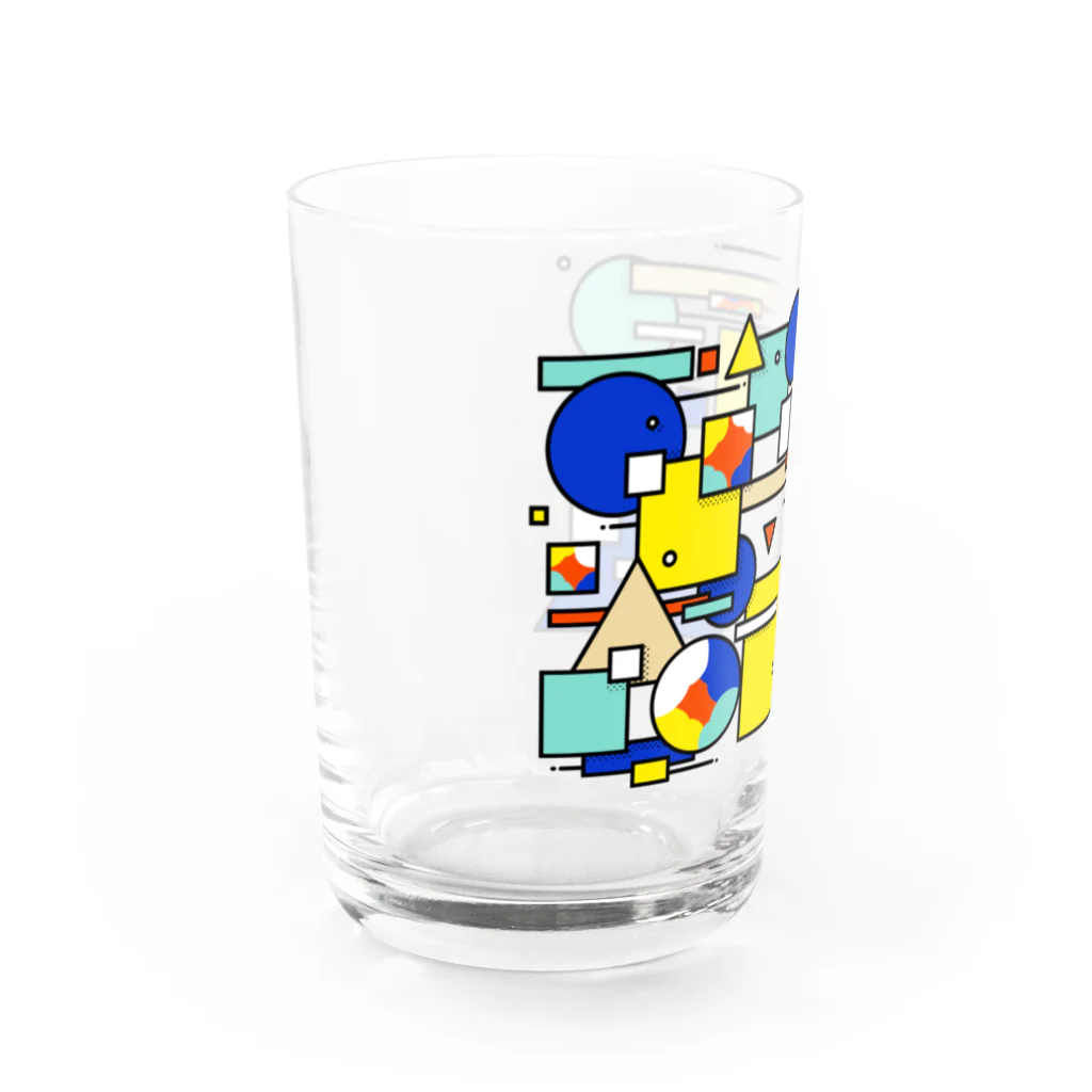 町上ヨウの夏の幾何学グラス Water Glass :left