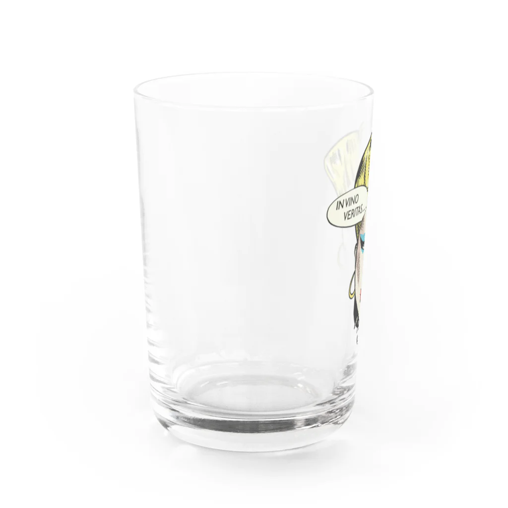 ばにたすの店のIN VINO VERITAS Water Glass :left