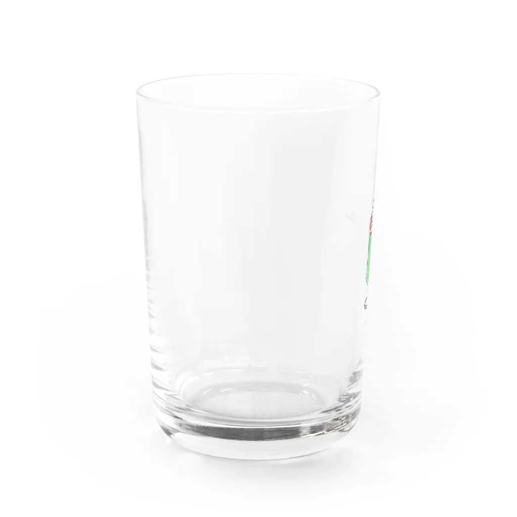 ponjurakugakiのめろんそーだ Water Glass :left