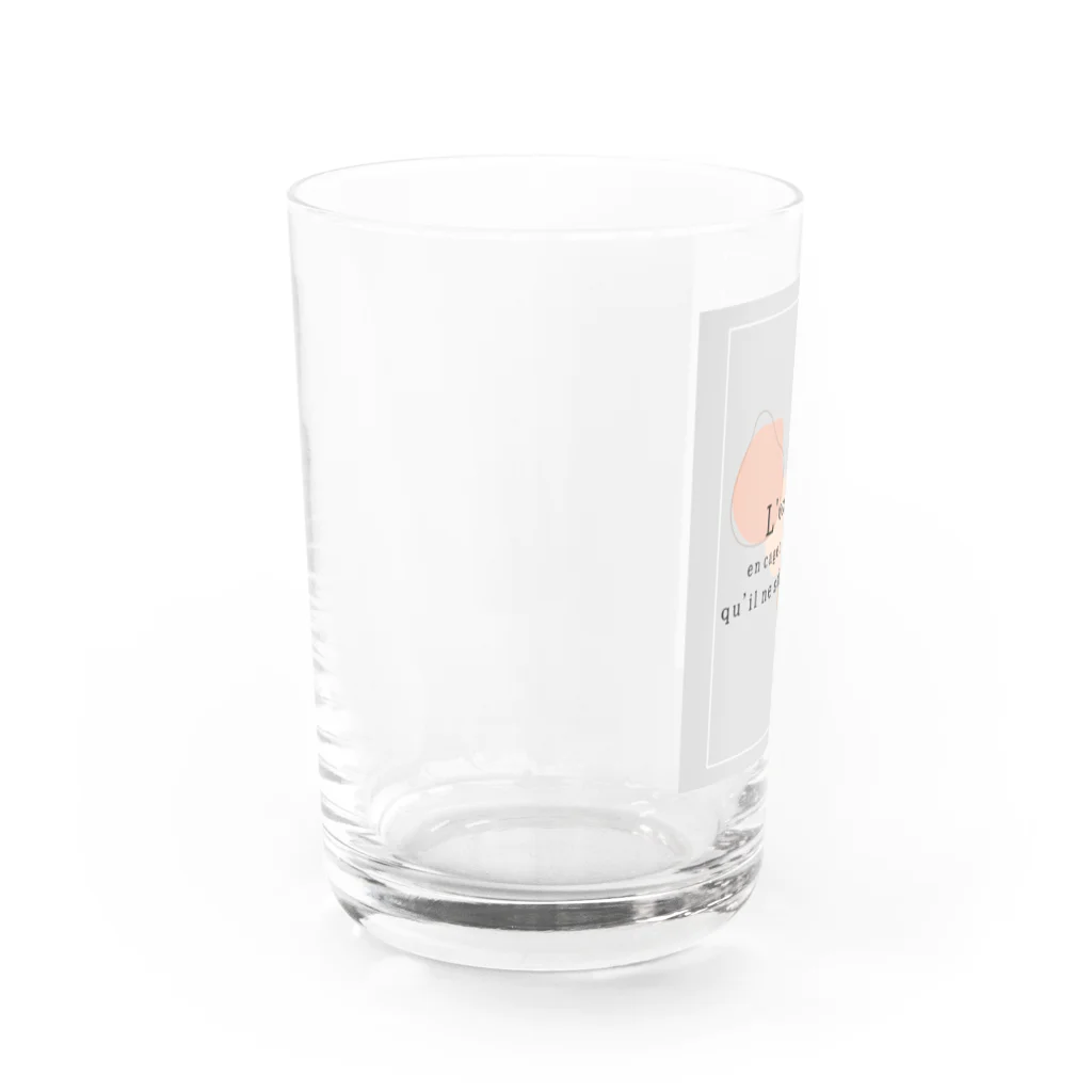 Le cabinet de curiositéの名言/ジュール・ルナール Water Glass :left