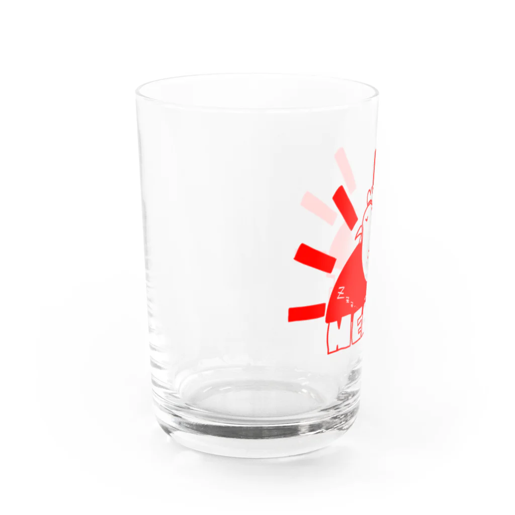 あさぎの眠すぎにわとり Water Glass :left