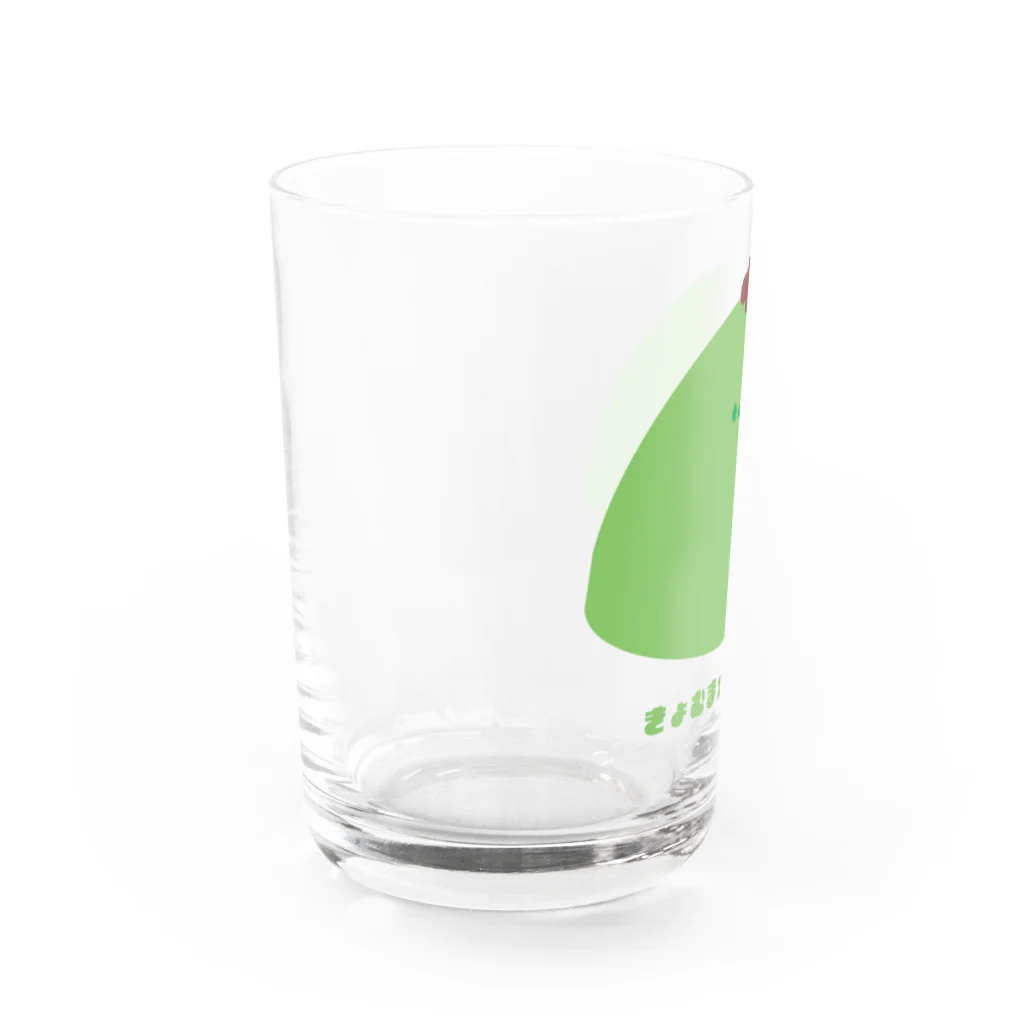 きょむ商会のきょむ抹茶アイス Water Glass :left