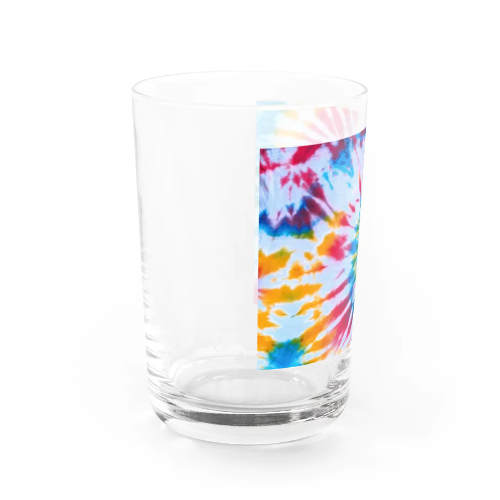 Mix pallet りょうのタイダイ染め　プリント Water Glass :left