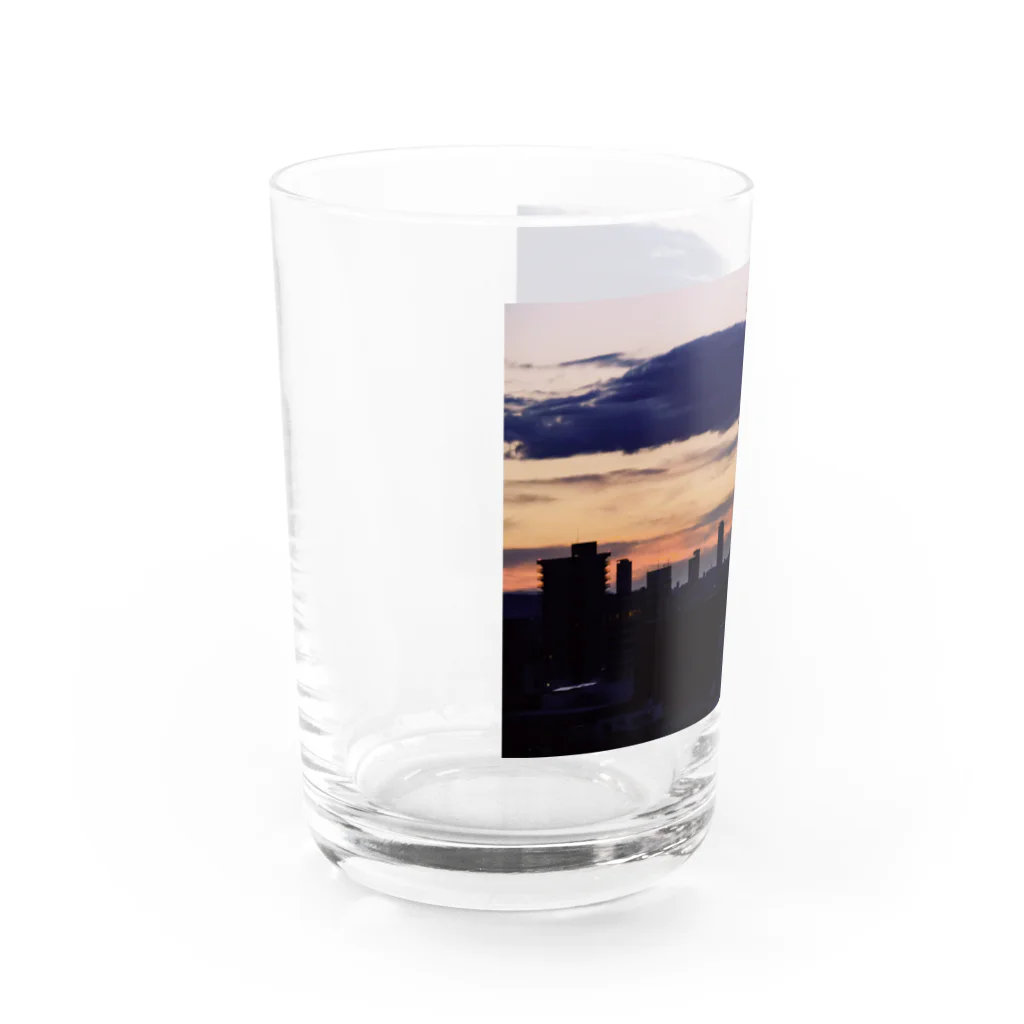 えびたろの札幌の夕日 Water Glass :left