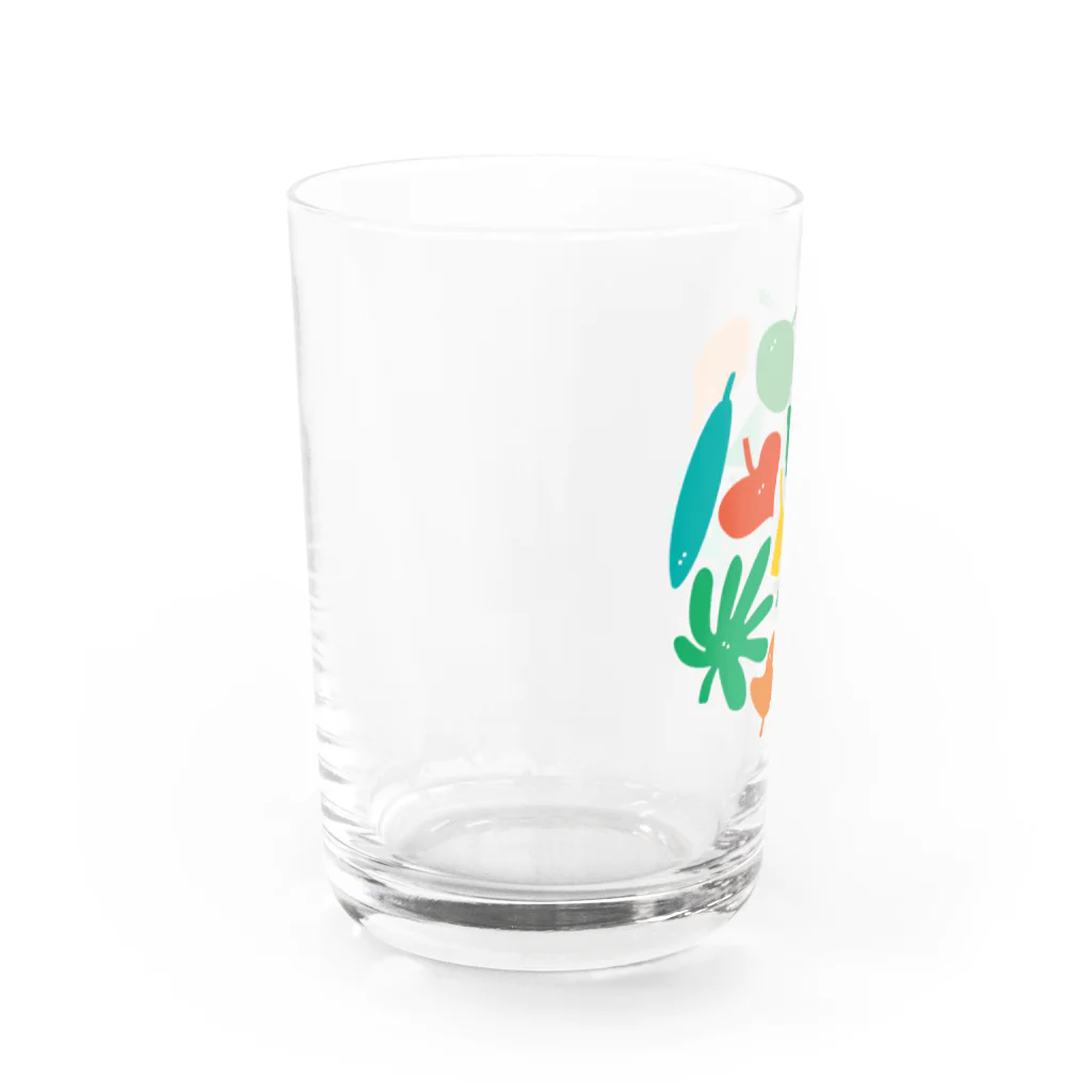 おばけ植物園【小物屋】の葉っぱのおばけたち Water Glass :left