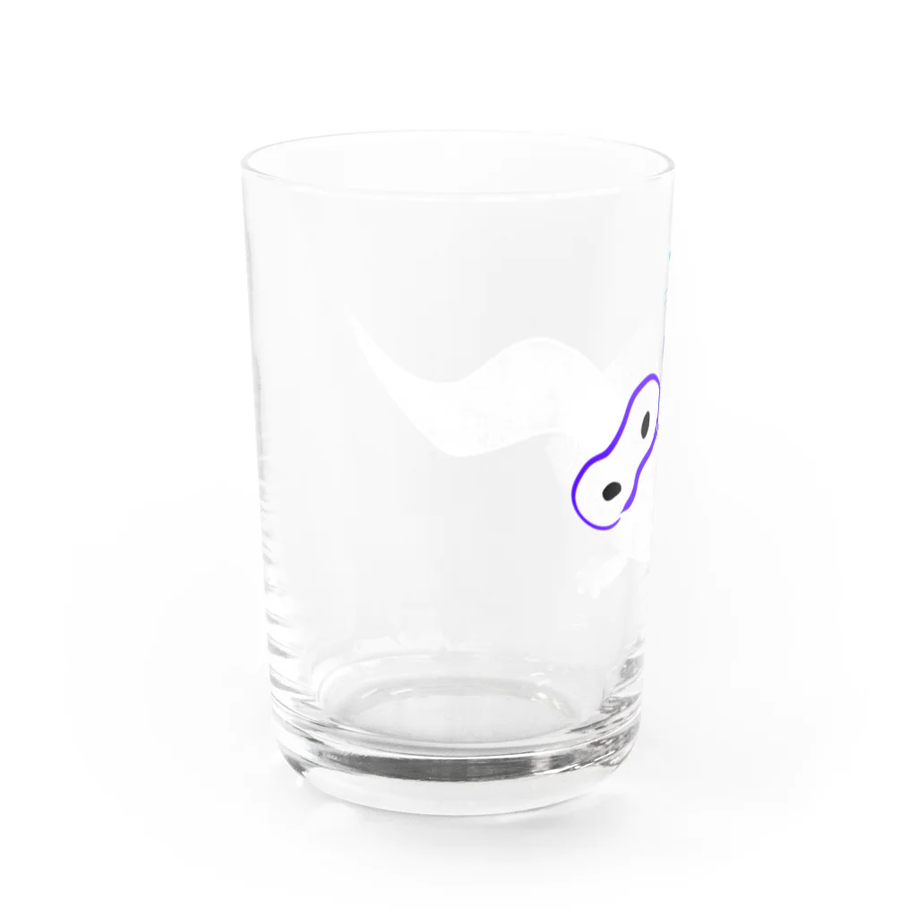 万屋黒狐の泳ぐ一反木綿さん Water Glass :left