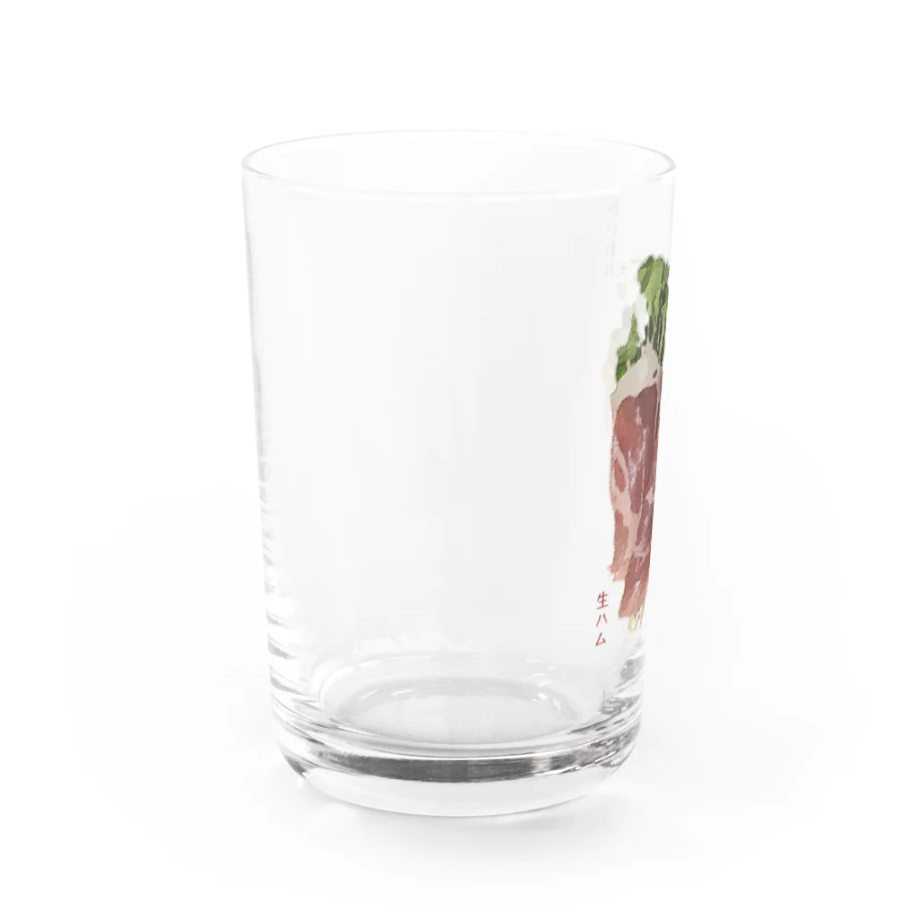 脂身通信Ｚのかいわれ大根の生ハム巻き_220722 Water Glass :left