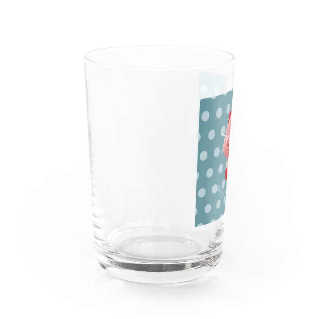 毛玉商店のスマイルねこくん Water Glass :left