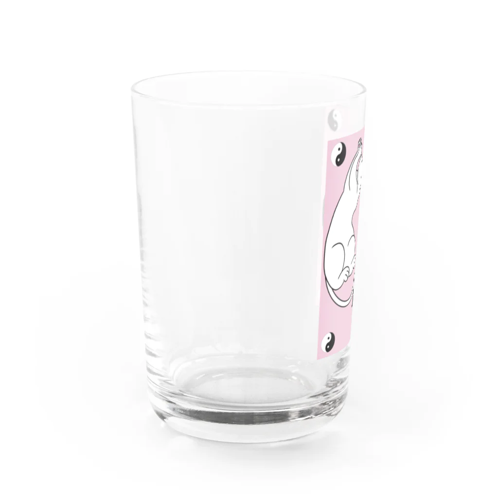 Metime Designs ☆ みぃたいむデザインの陰陽猫 Water Glass :left