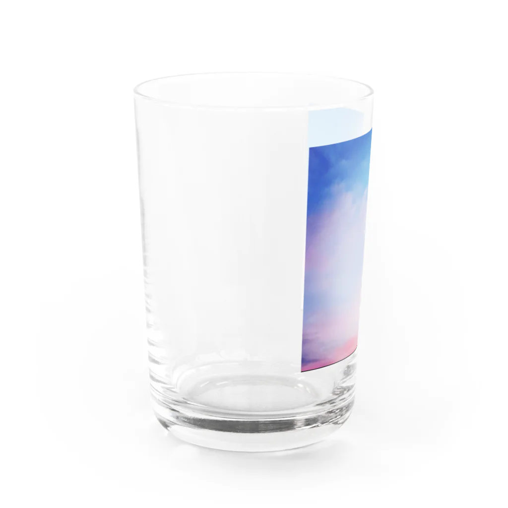 泥棒猫の店のあまい空 Water Glass :left