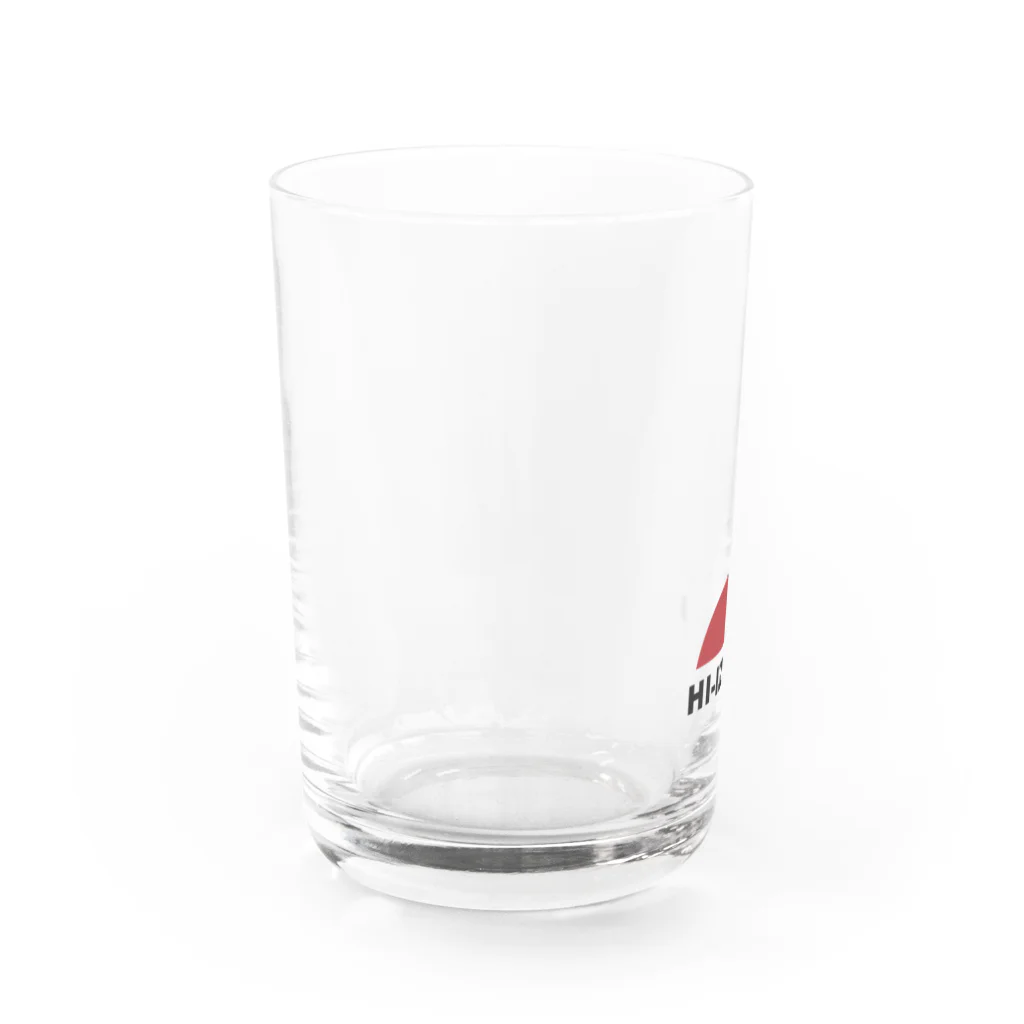 HI-IZURUのHI-IZURU（黒文字）ロゴマーク　グラス Water Glass :left