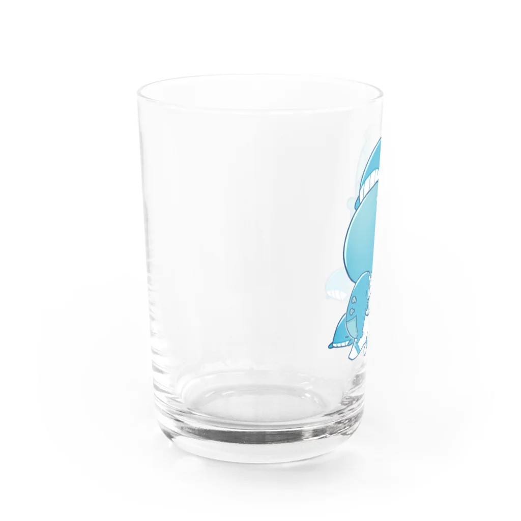 ミトウクジラのクジラと宇宙飛行士 Water Glass :left