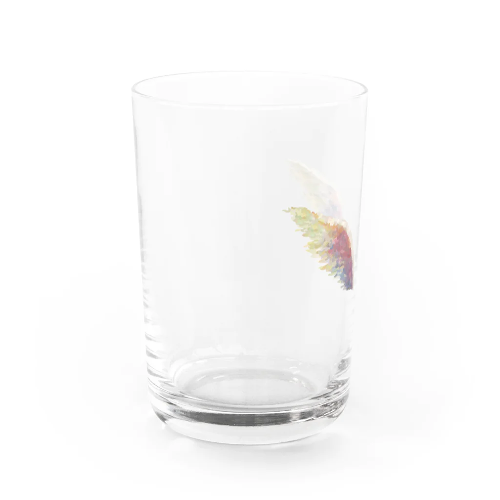 honey-designの天使の羽 グラス左面