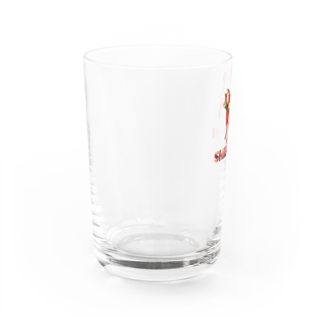 onehappinessのいちご　柴犬 Water Glass :left