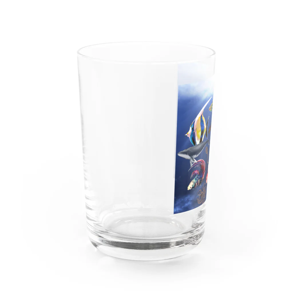 MarchanMerchantのMarchan 海に行く Water Glass :left