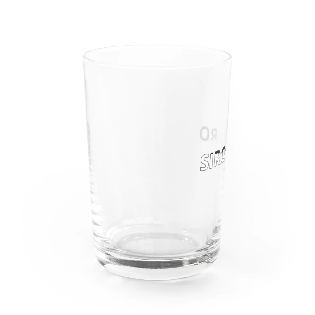 O3(ozone)の白黒 Water Glass :left