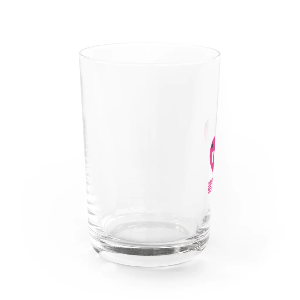 浅色デザイン グッズ通販ショップの毒親フェスロゴ Water Glass :left