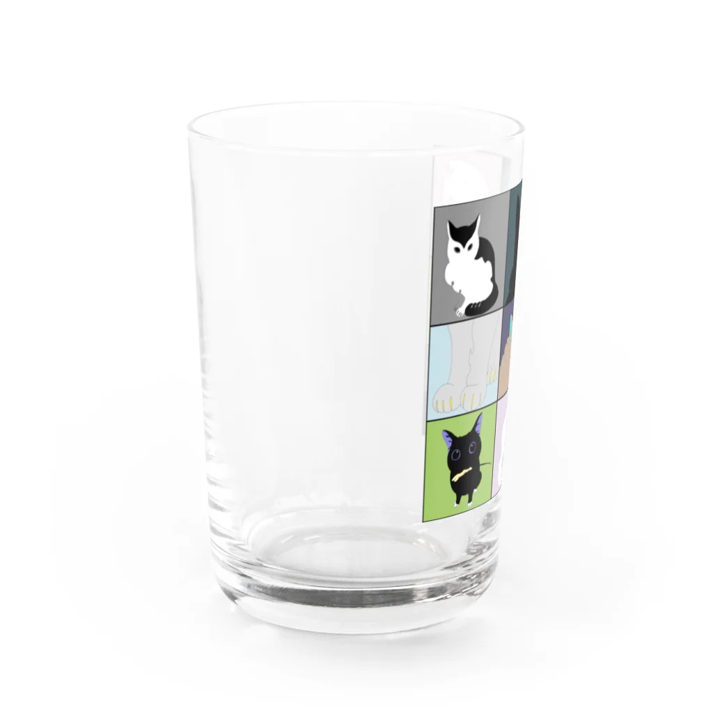 たまちゃん食堂のﾈｯｺﾈｯｺﾈｯｺ Water Glass :left