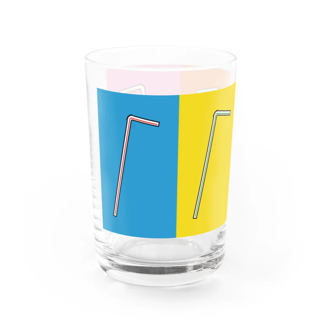 うさぎちゃんアイランドのおしゃれストロー Water Glass :left