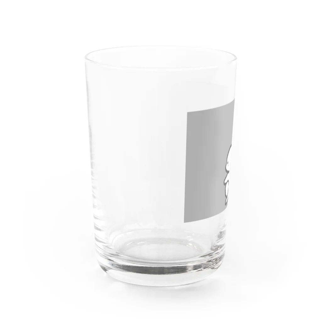 soyo11のゆるかわ恐竜 グレー Water Glass :left